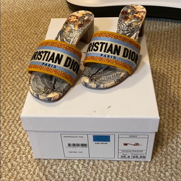 Dior Dway Heeled Slide - Picture 2 of 6